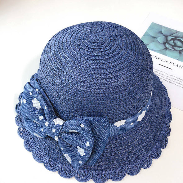 Girls  Summer Casquette Straw Beach Hat