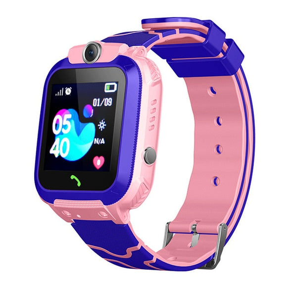 Vital 5 Q12B SOS Child LBS Security Real-time Locator W/Camera Waterproof Smart Watch